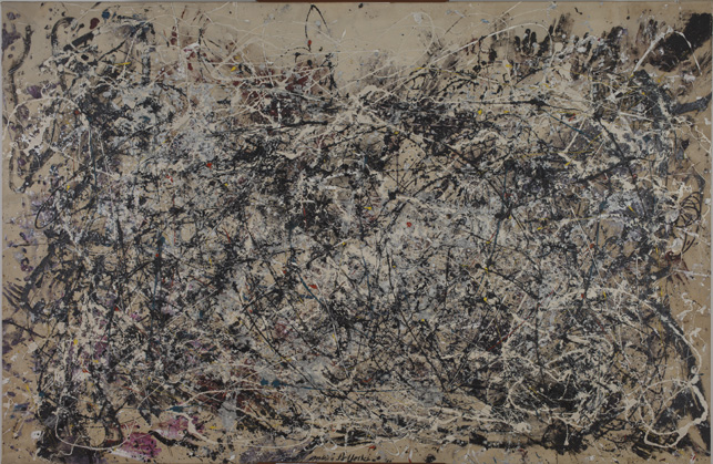 Jackson Pollock. Number 1A, 1948. 1948. Oil and enamel paint on canvas, 68" x 8’8". The Museum of Modern Art, New York. Purchase. © 2013 Pollock-Krasner Foundation/Artists Rights Society (ARS), New York