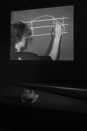 Joan Jonas. <i>Mirage</i> (installation detail). 1976/1994/2003. The Museum of Modern Art, New York. Gift of Richard Massey, Clarissa Alcock Bronfman, Agnes Gund, and Committee on Media Funds. Courtesy Yvon Lambert, Paris and New York