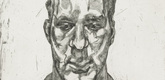 Lucian Freud. <i>Kai.</i> 1991&ndash;92. Etching. Plate: 27 1/2 x 21 1/2 " (69.8 x 54.5 cm). Publisher: Matthew Marks Gallery, New York. Printer: Marc Balakjian at Studio Prints, London. Edition: 40. Courtesy Matthew Marks Gallery. &copy; 2007 Lucian Freud