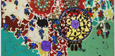 Beatriz Milhazes. <i>Succulent Eggplants</i>. 1996. Synthetic polymer paint on canvas, 74 3/4 x 96 1/2" (189.9 x 245.1 cm). Gift of Agnes Gund and Nina and Gordon Bunshaft Bequest Fund. &copy; 2007 Beatriz Milhazes