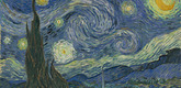 Vincent van Gogh. <i> The Starry Night. </i> 1889. Oil on canvas, 29 x 36 1/4" (73.7 x 92.1 cm). The Museum of Modern Art, New York. Acquired through the Lillie P. Bliss Bequest