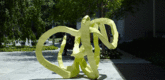 Installation view of <i>Sculpture in Color.</i> Shown: Franz West. <i>Lotus.</i> 2006. Polyester, 65 3/8 x 6' 10 5/8" x 9' 6 1/8" (166 x 210 x 290 cm). The Museum of Modern Art. Scott Burton Fund. Photo: Jason Brownrigg