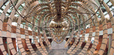 Gabriel Orozco. (Mexican, born 1962). Mobile Matrix. (Detail.) 2006. Graphite on gray whale skeleton. 6’ 5 3/16” x 35’ 8 ¾” x 8’ 8 ¾” (196 x 1089 x 266 cm). Biblioteca Vasconcelos, Mexico City. ©2009 Gabriel Orozco

