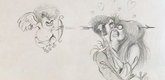Tim Burton. Untitled (Cartoons). 1980&ndash;86. Pencil on paper, 13 x 16” (33 x 40.6 cm). Private collection. &copy; 2010 Tim Burton