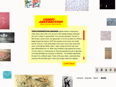 Interactives: Screenshot from <i>Comic Abstraction Image-Breaking, Image-Making</i>, 2007