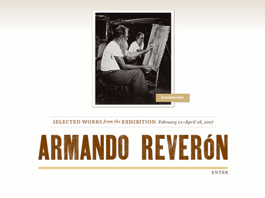 Interactives: Screenshot from <i>Armando Reverón</i>, 2007