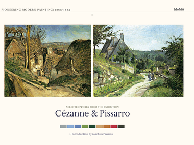 Interactives: Screenshot from <i>Cézanne Pissaro 1865–1885</i>, 2005