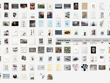 Screenshot from the Gabriel Orozco website