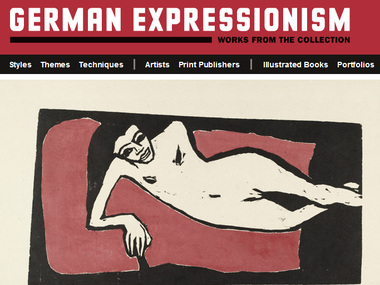 Screen shot from <i>German Expressionism: Works from the Collection</i>