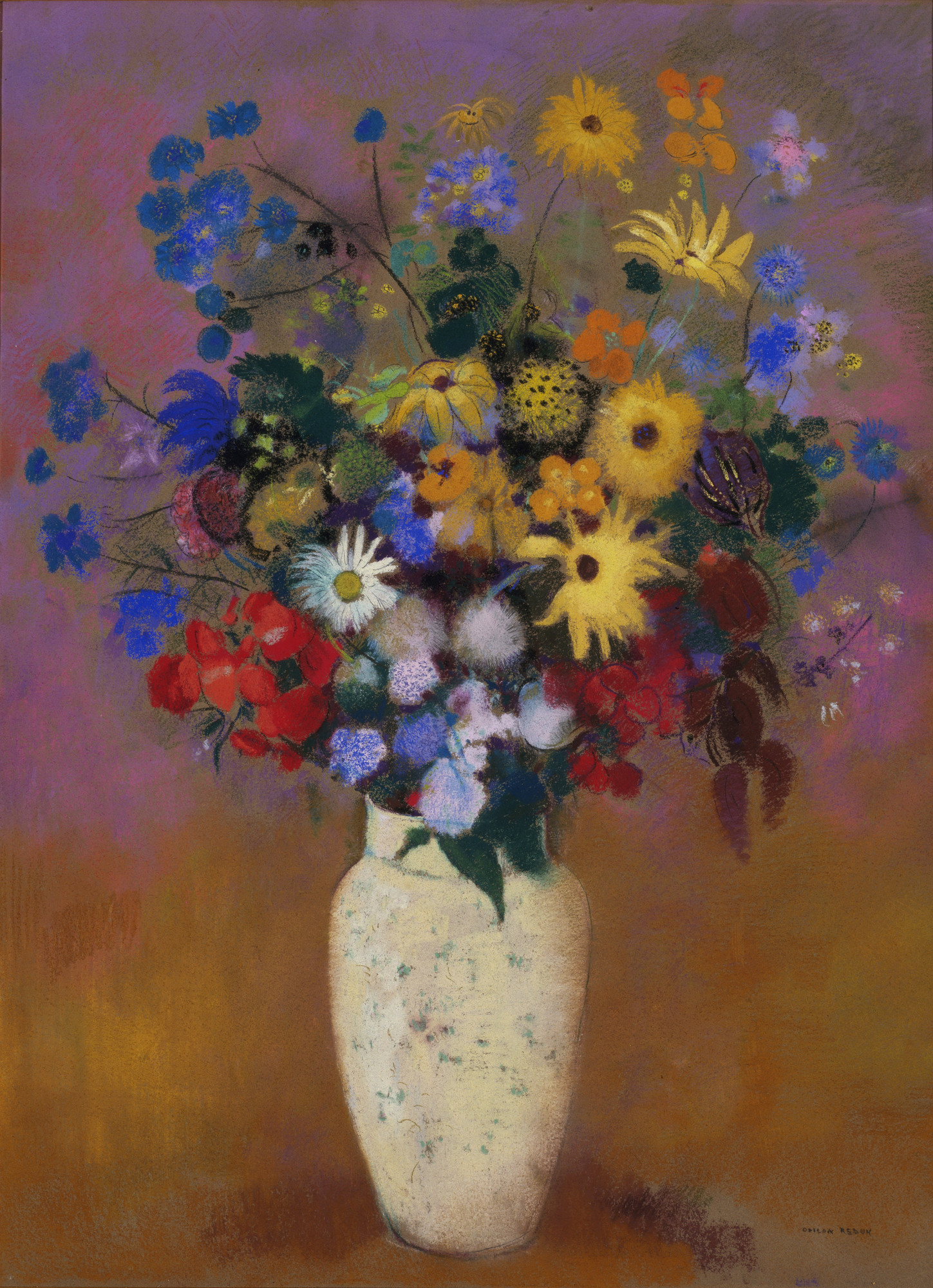 Odilon Redon Vase Of Flowers C 1912 14 Moma