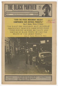 The Black Panther Newspaper, vol. 3, no. 31 (Even the peace movement doesn't compromise our defense principle)