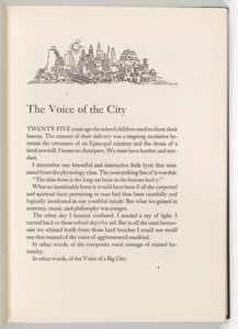 Headpiece (page 1) from The Voice of the City and Other Stories