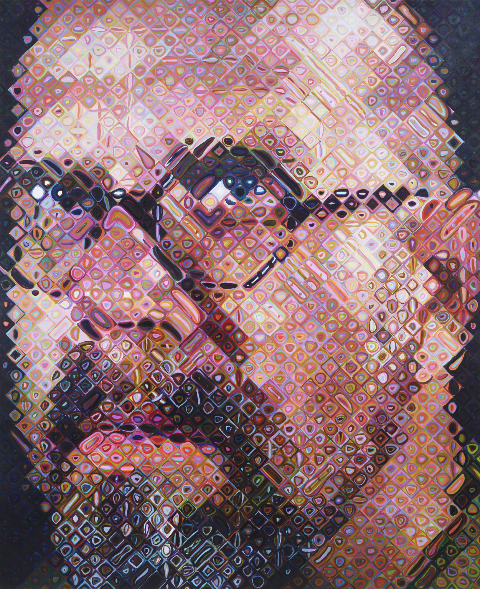 chuck close drawings of the 1970s