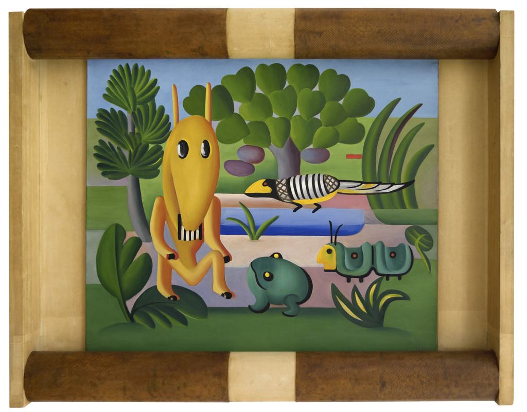 Tarsila do Amaral. _A Cuca_, 1924. Oil on canvas. 23 13/16 × 28 9/16 in. (60.5 × 72.5 cm). Centre National des Arts Plastiques, Paris, France FNAC 9459. Photography © Cnap / Ville de Grenoble / Musée de Grenoble – J.L. Lacroix. © Tarsila do Amaral Licenciamentos