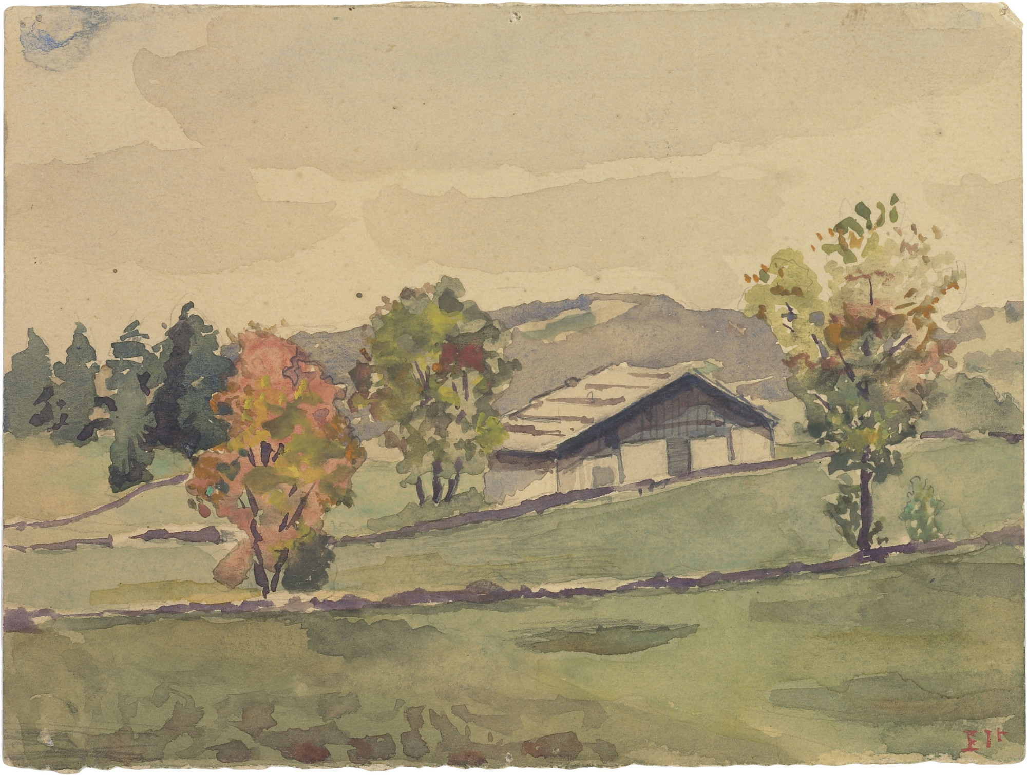 Le Corbusier (Charles-Édouard Jeanneret). Jura Landscape. 1902