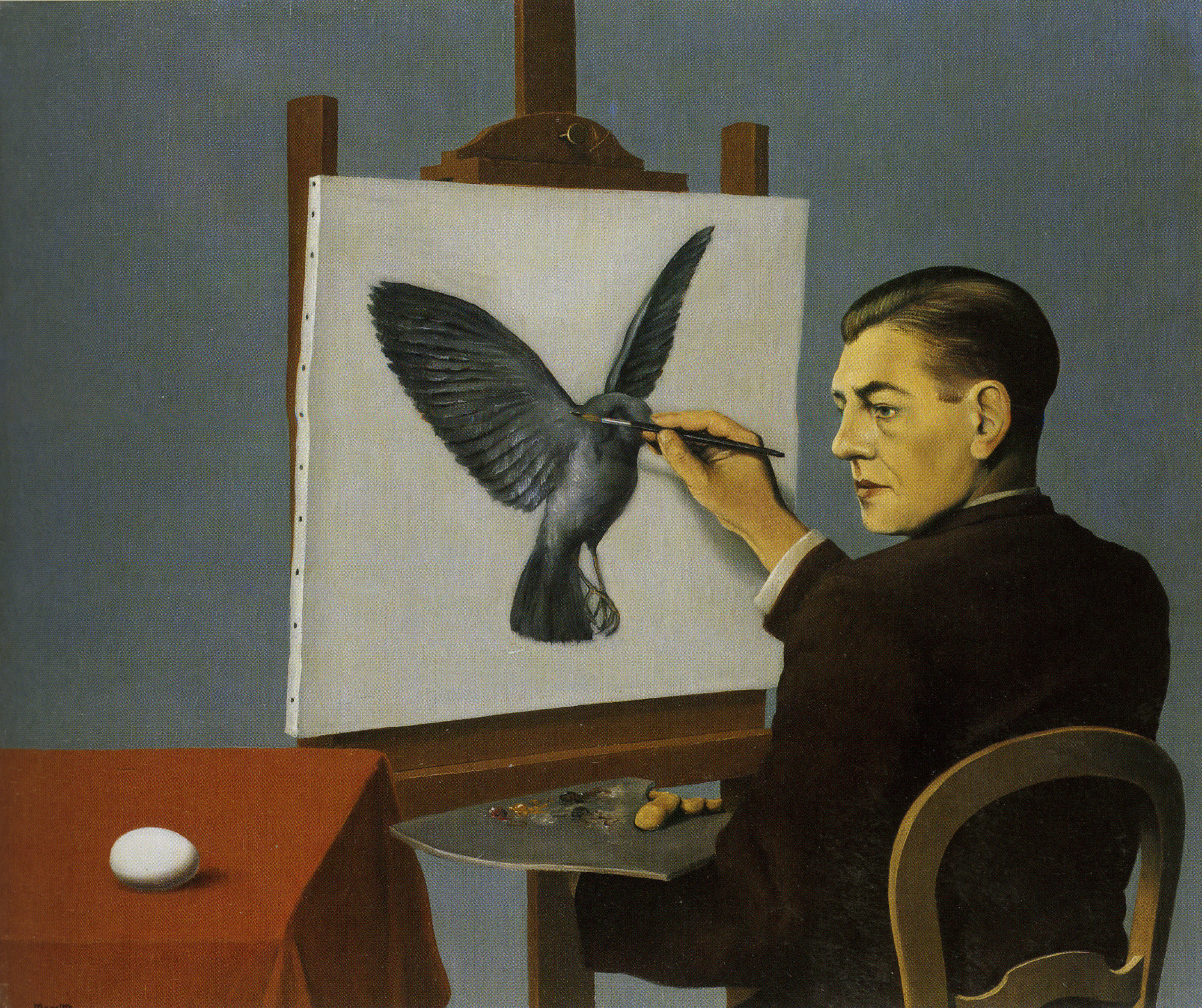 Ren Magritte. La Clairvoyance Clairvoyance . Brussels 1936 MoMA