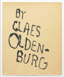 Claes Oldenburg The Street And The Store MoMA   85968 