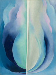 Georgia O’Keeffe. Abstraction Blue, 1927. Oil on canvas. 40 1/4 x 30" (102.1 x 76 cm). Acquired through the Helen Acheson Bequest. © 2020 The Georgia O'Keeffe Foundation / Artists Rights Society (ARS), New York