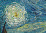 Vincent van Gogh. The Starry Night (detail). 1889. Oil on canvas, 29 × 36 1/4&#34; (73.7 × 92.1 cm). Acquired through the Lillie P. Bliss Bequest (by exchange). Conservation was made possible by the Bank of America Art Conservation Project.