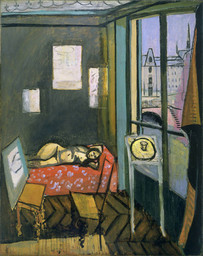 Henri Matisse. Studio, Quai Saint-Michel. 1916. Oil on canvas, 58 1/4 × 46ʺ (148 × 116.8 cm). The Phillips Collection, Washington, D.C., 1940. © 2022 Succession H. Matisse / Artists Rights Society (ARS), New York