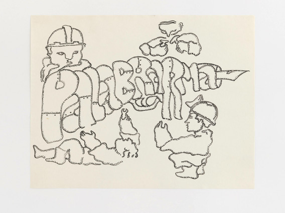 Cecilia Vicuña. Palabrarma: armada por todos (Wordweapon: Armed by All) from the series AMAzone Palabrarmas. 1978