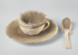 Meret Oppenheim. Object. 1936. Fur-covered cup, saucer, and spoon. Purchase. © 2022 Artists Rights Society (ARS), New York/Pro Litteris, Zurich