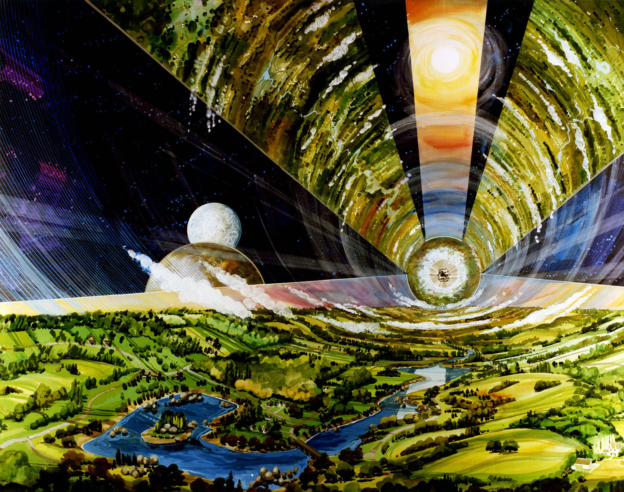 1950s us spacecraft concept artwork