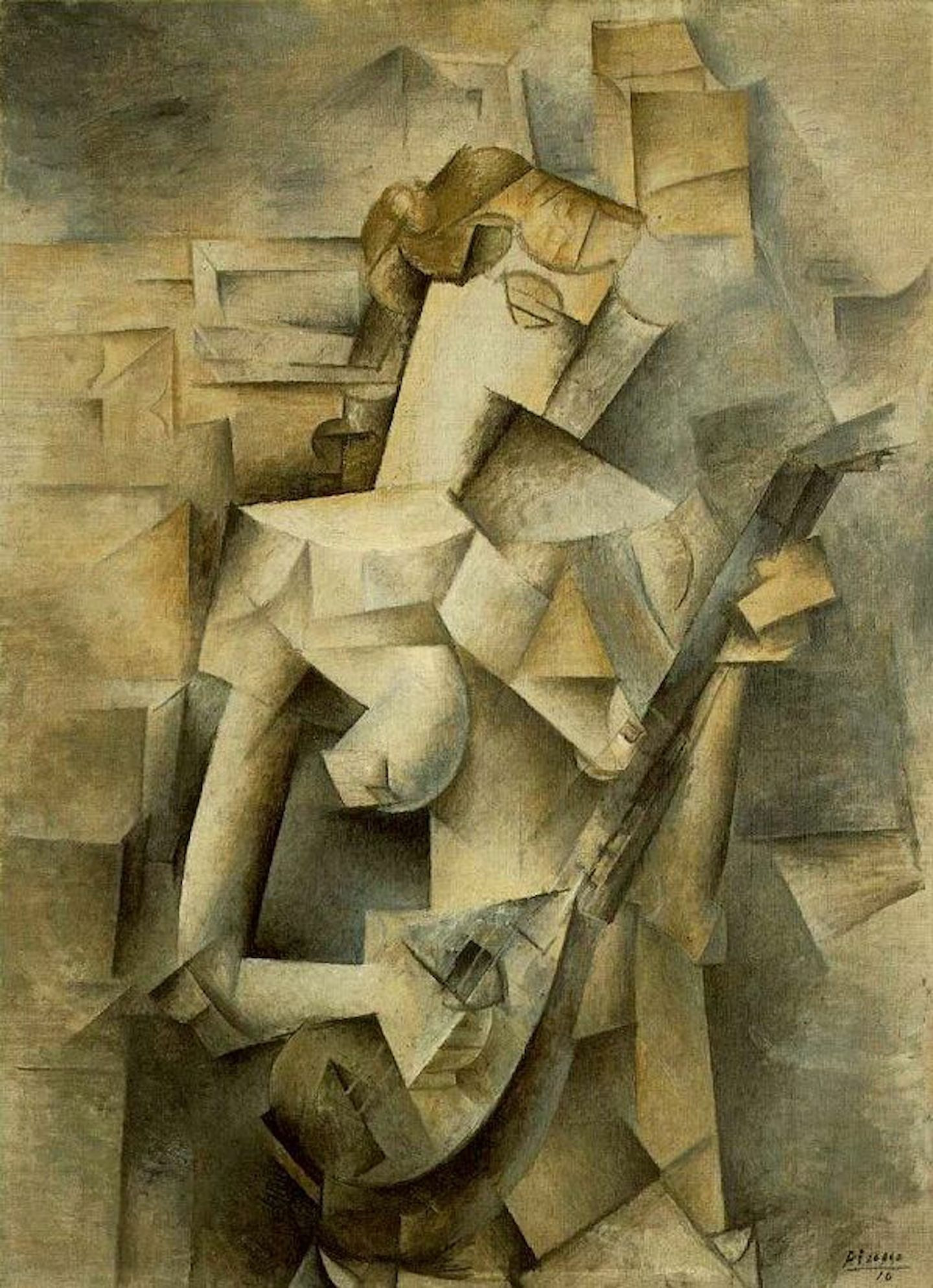 Pablo Picasso. Woman with a Mandolin. 1910 | MoMA
