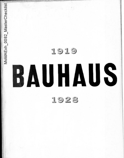 Bauhaus Exhibition Poster 1919 – UYiLO MUSEUM