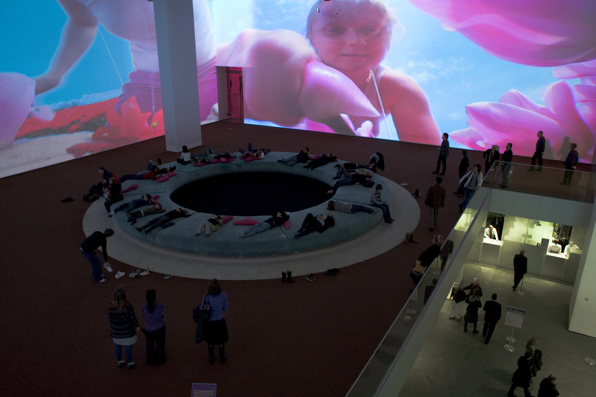 Installation view of the exhibition "Pipilotti Rist Pour Your Body Out