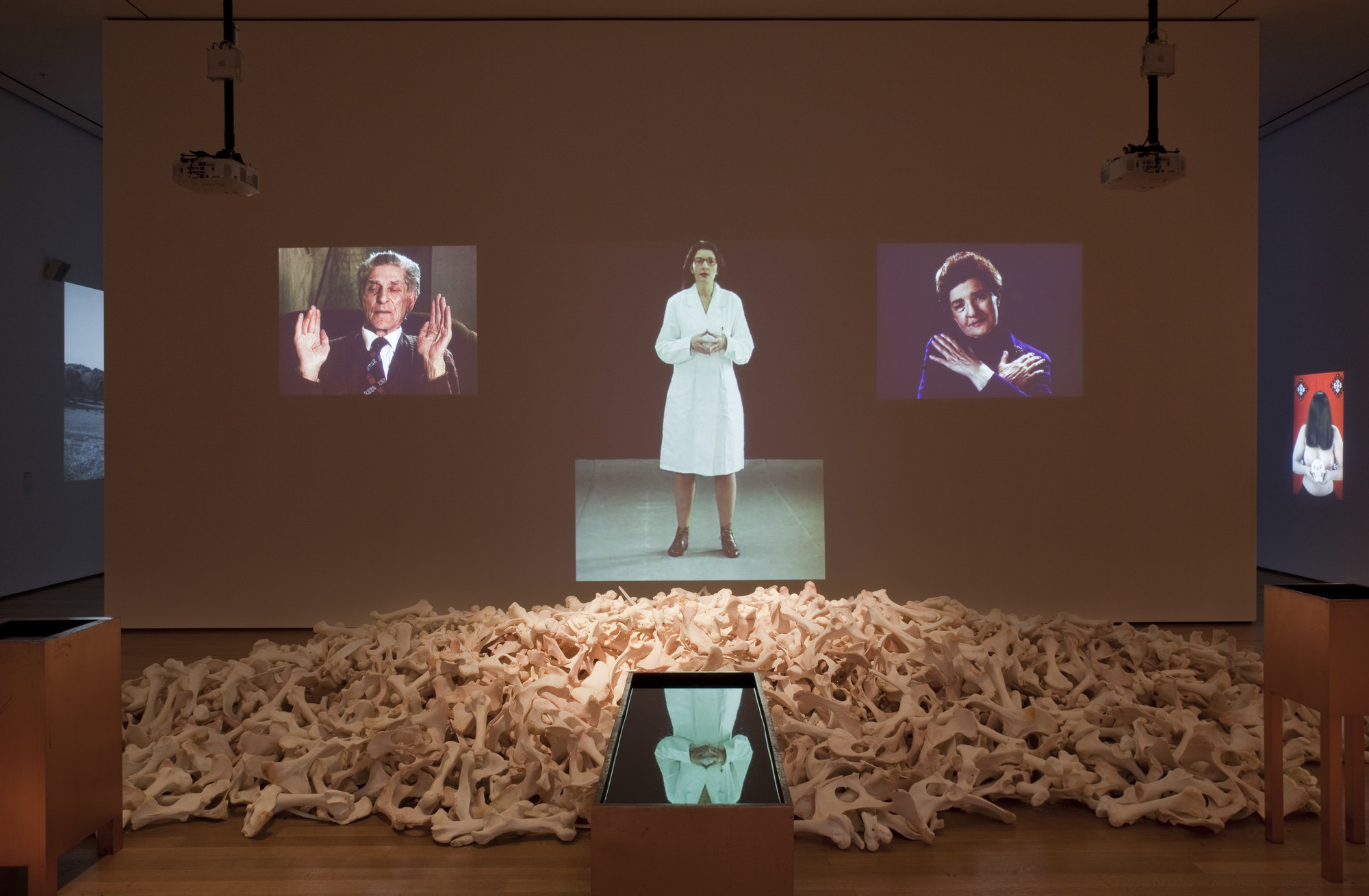 Installation view of the exhibition "Marina Abramović The Artist is