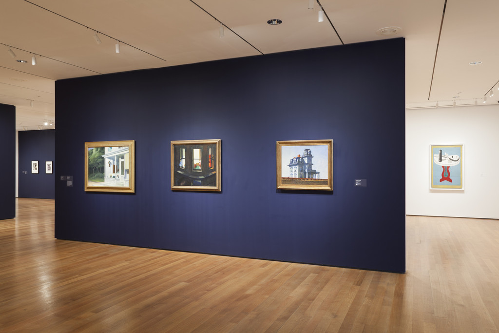 Installation view of the exhibition, “American Modern: Hopper to O ...