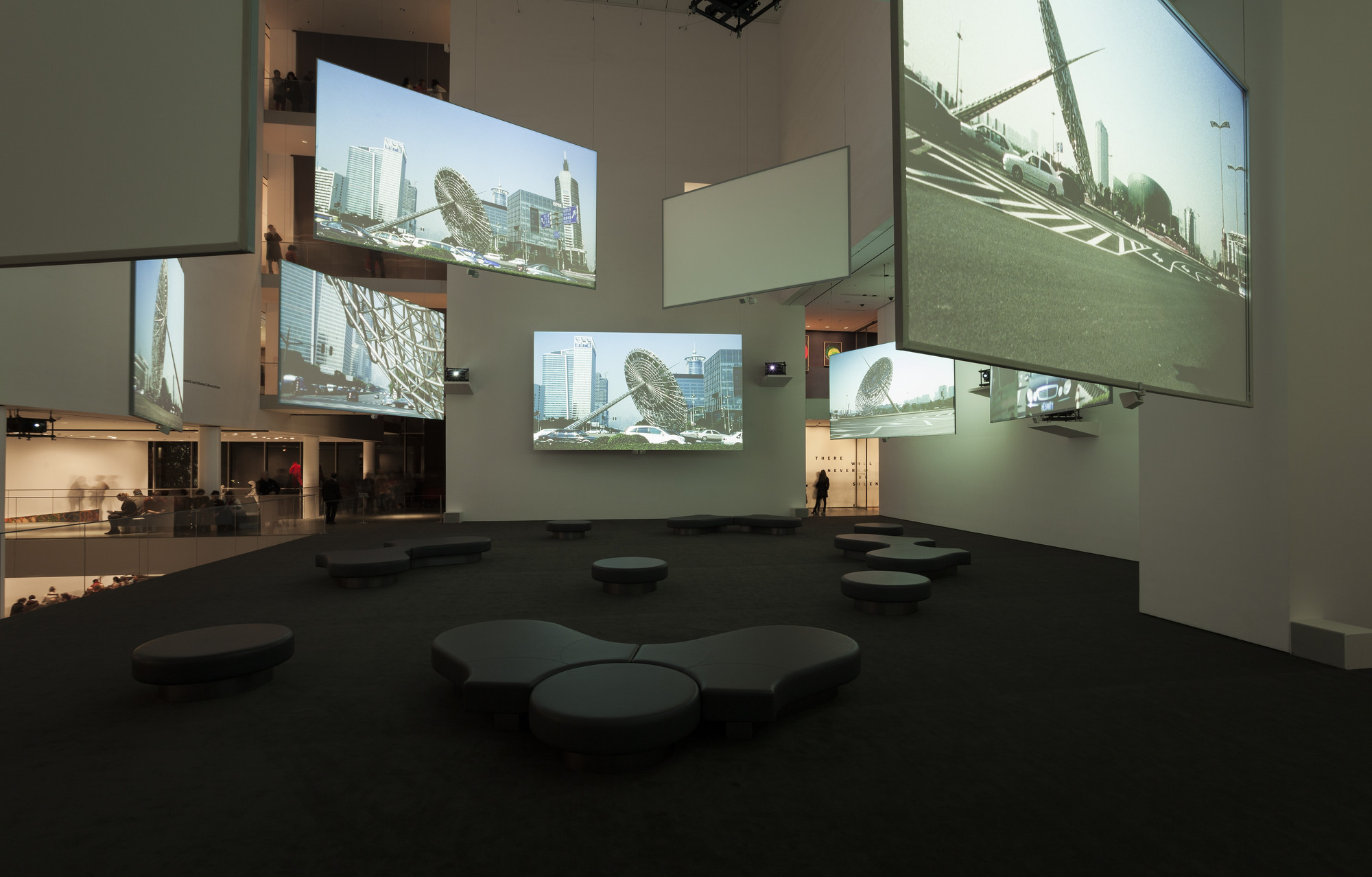 Installation view of the film, 