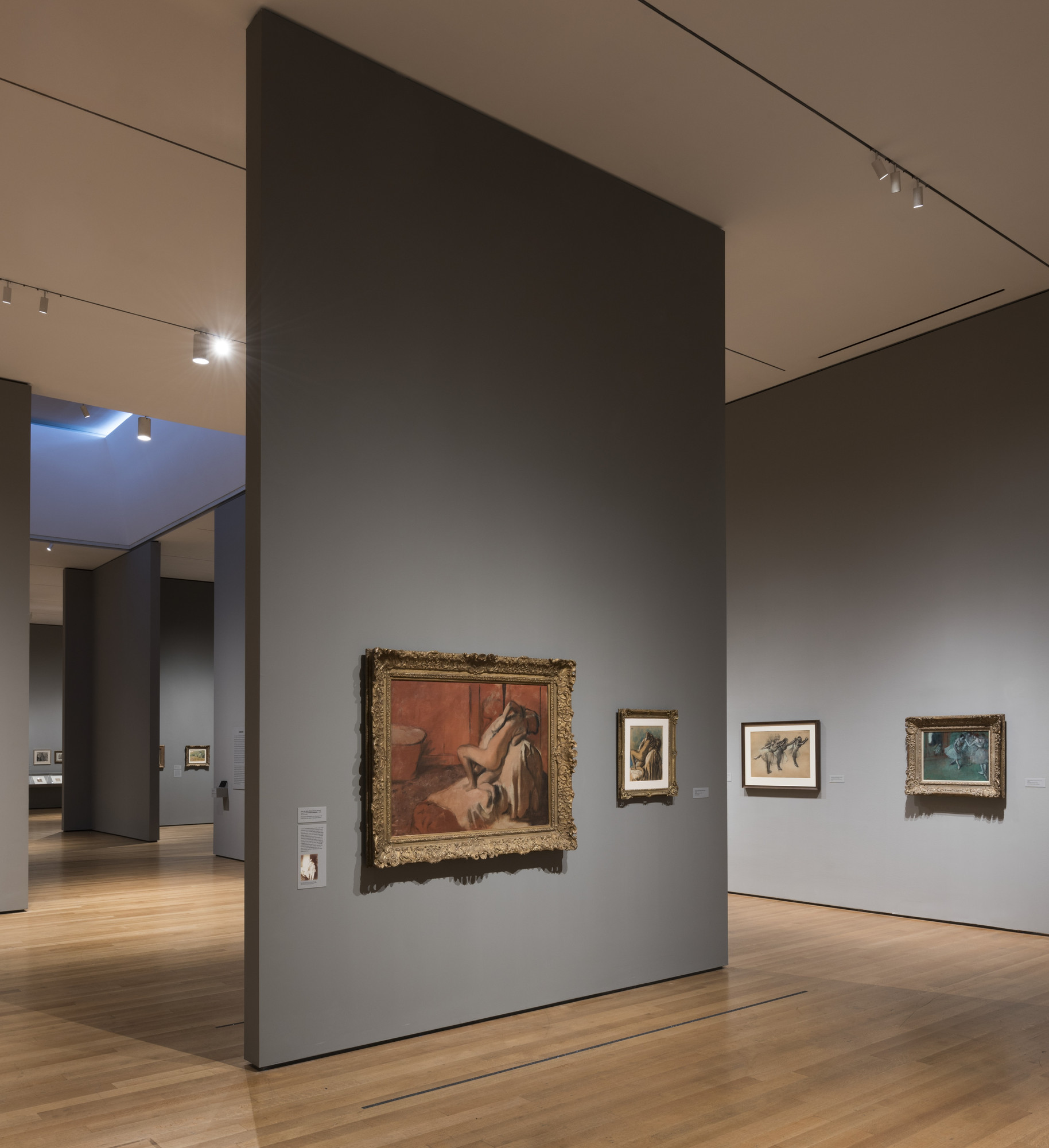 Installation view of the exhibition "Edgar Degas A Strange New Beauty