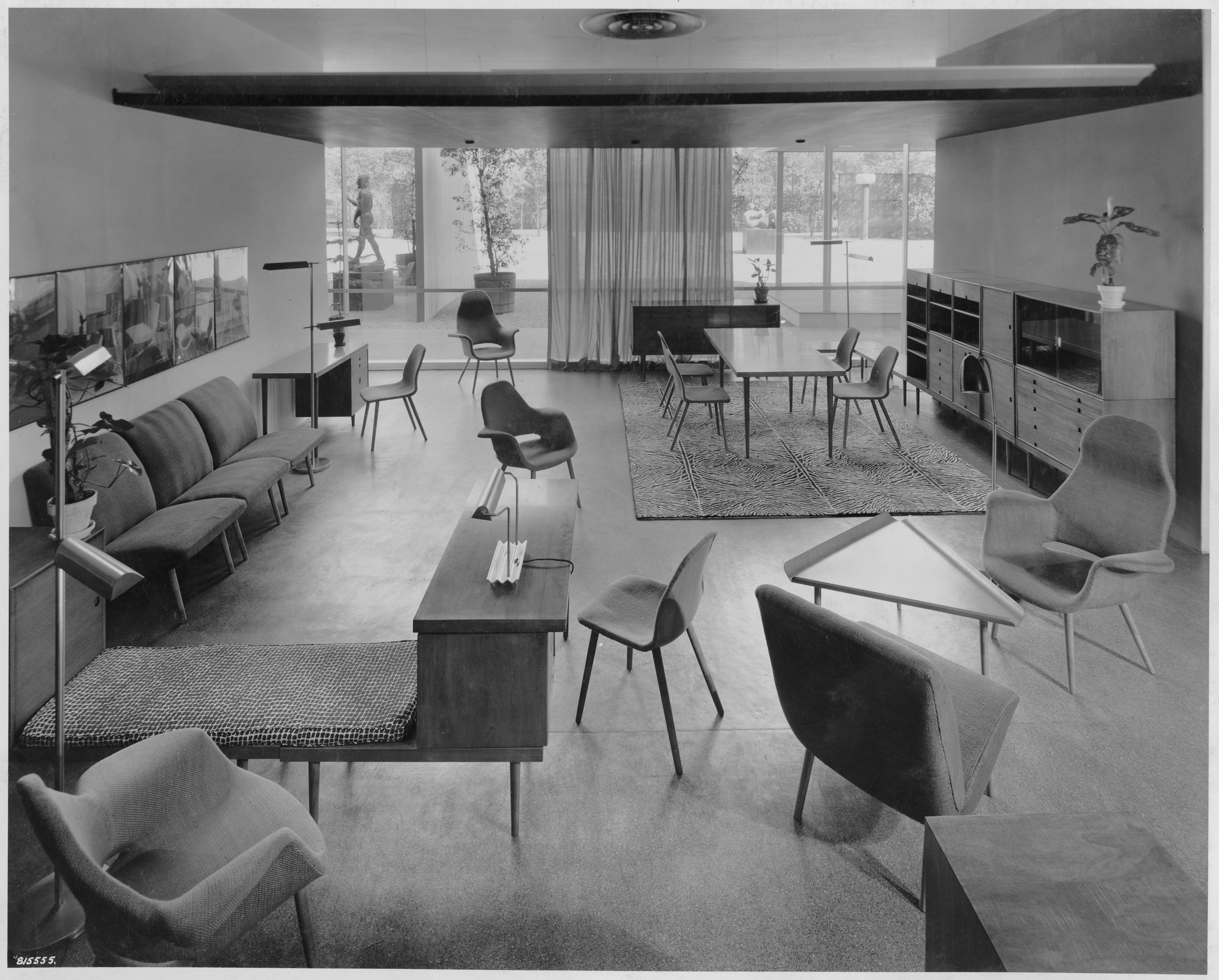 Installation view of the exhibition "Organic Design in Home Furnishings"  MoMA