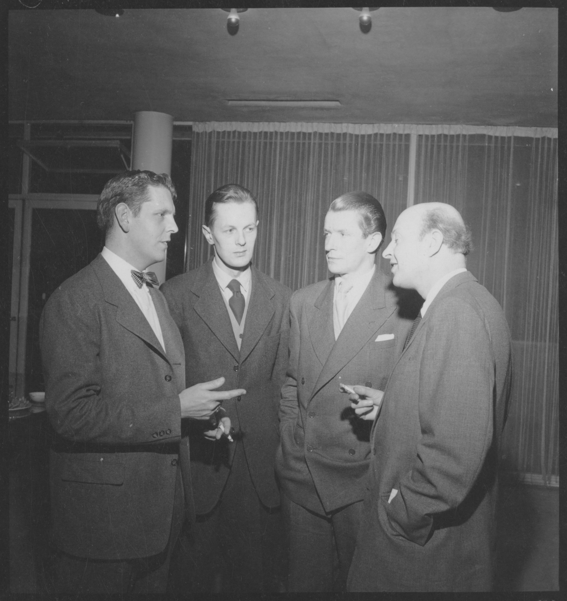 Left to right: Don R. Knorr, Clive Latimer, Robin Day and Georg Leowald ...