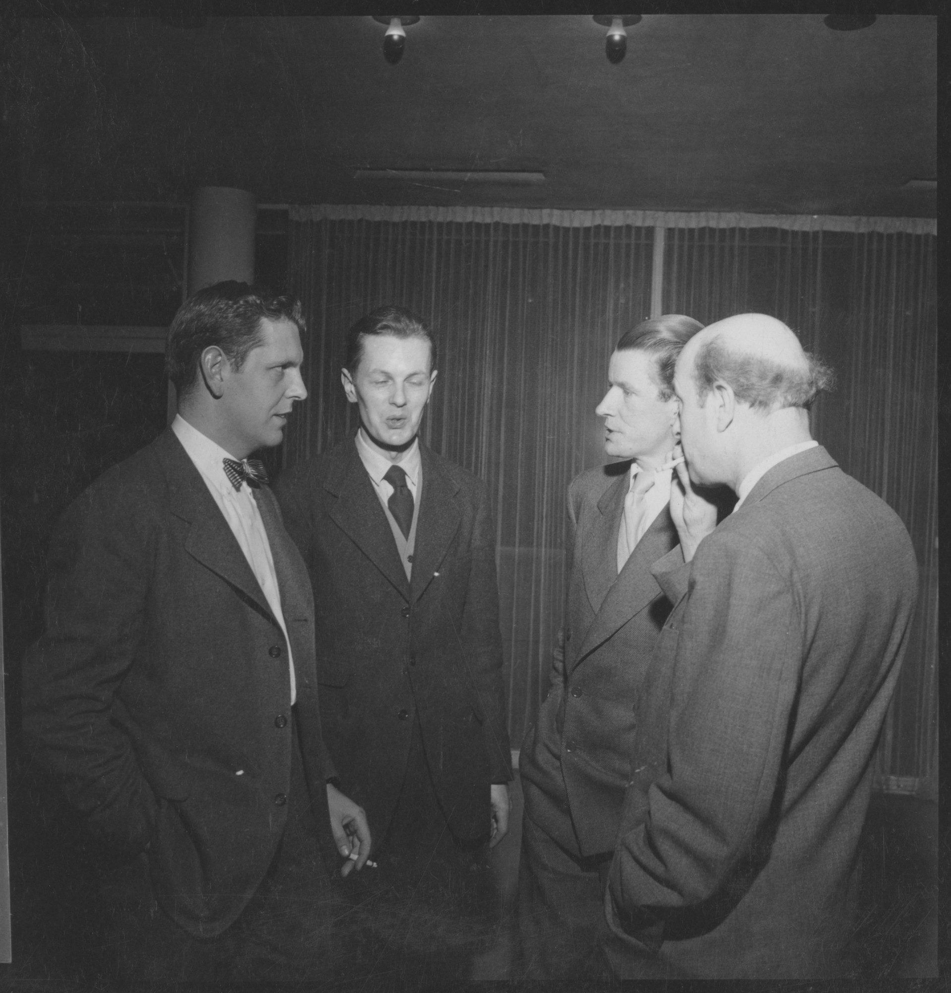 Left to right: Don R. Knorr, Clive Latimer, Robin Day and Georg Leowald ...