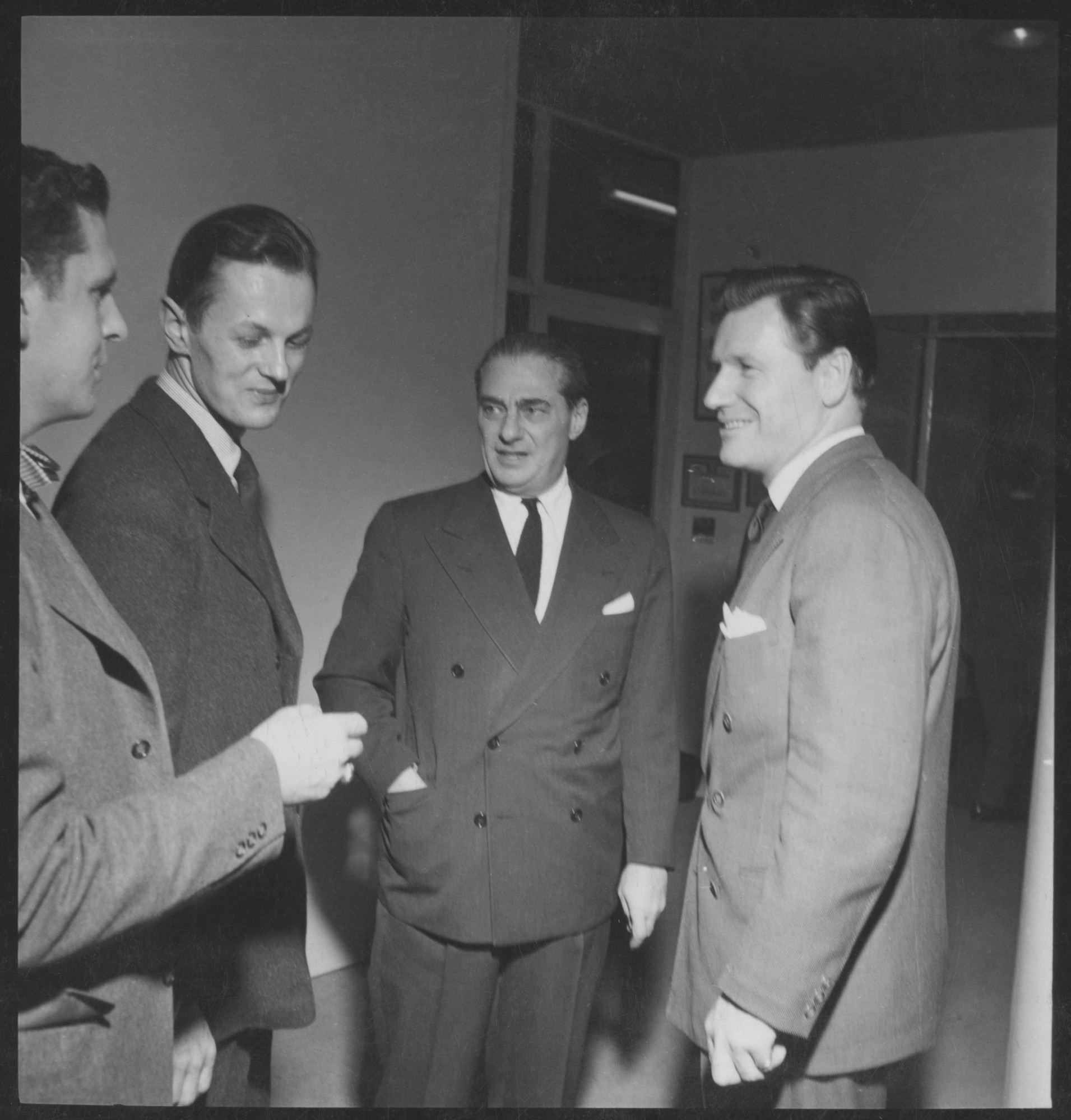 Left to right: Don R. Knorr, Clive Latimer, Harry Fish and Nelson A ...