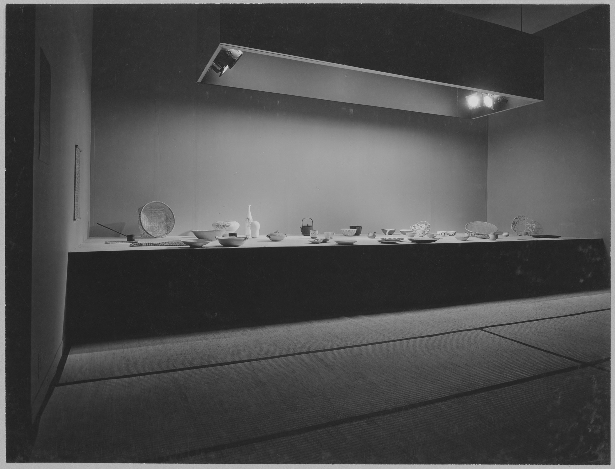 Installation view of the exhibition "Japanese Household Objects."  MoMA