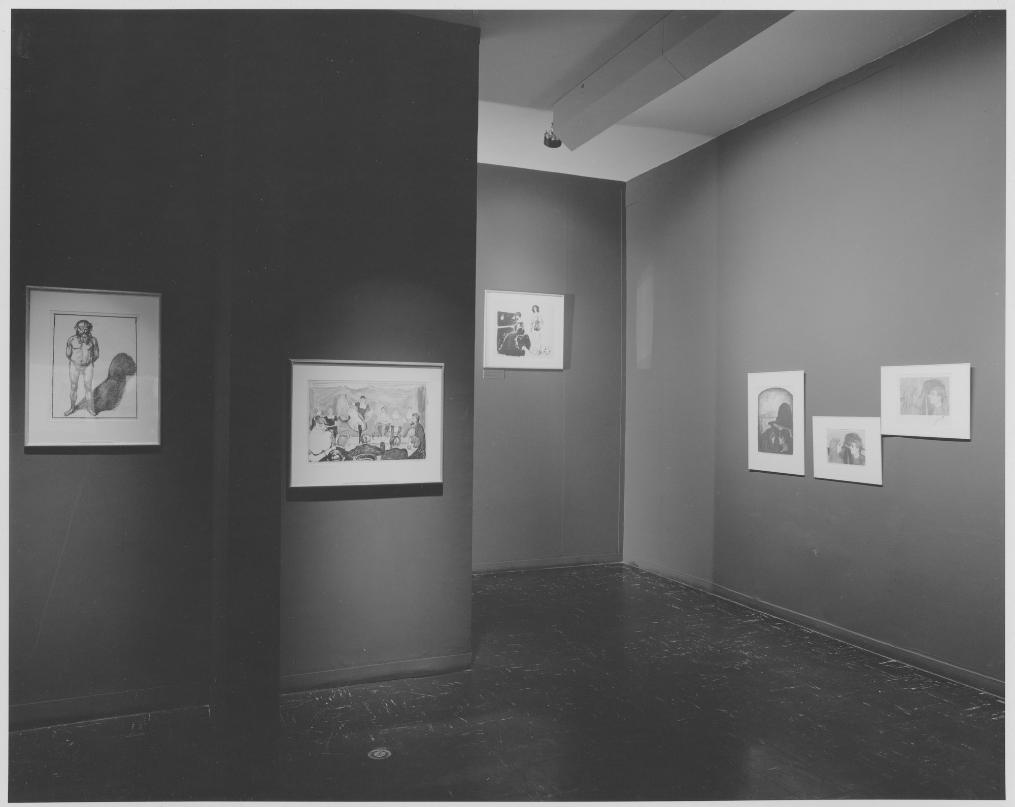 Installation view of the exhibition "The Graphic Work of Edvard Munch