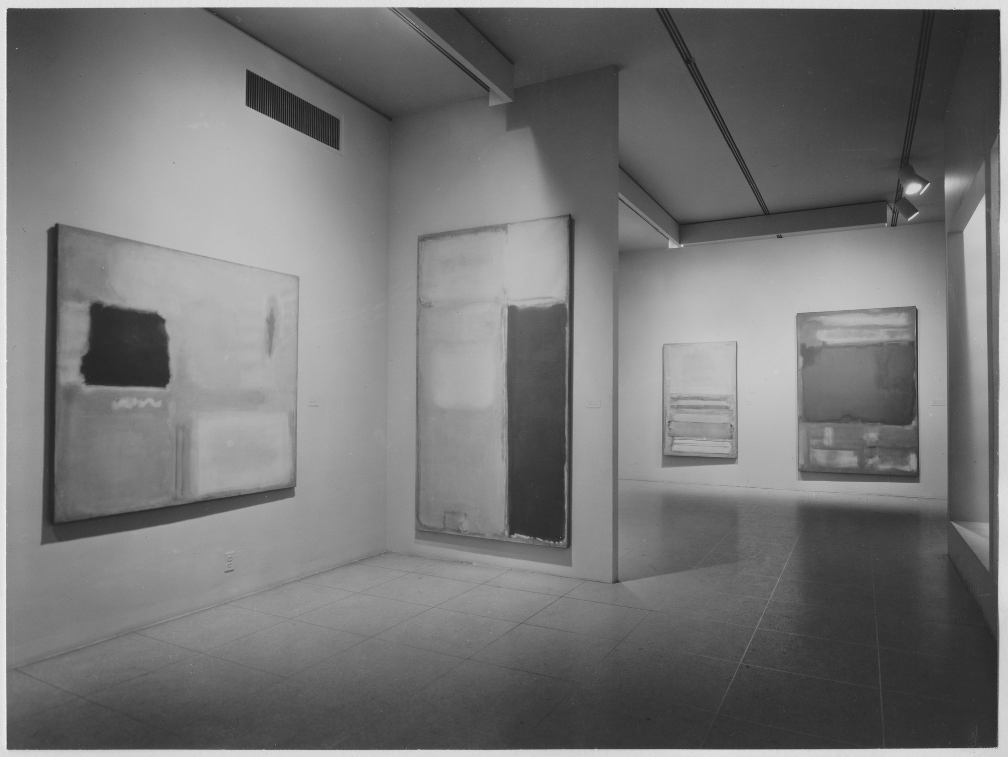Installation view of the exhibition "Mark Rothko" MoMA