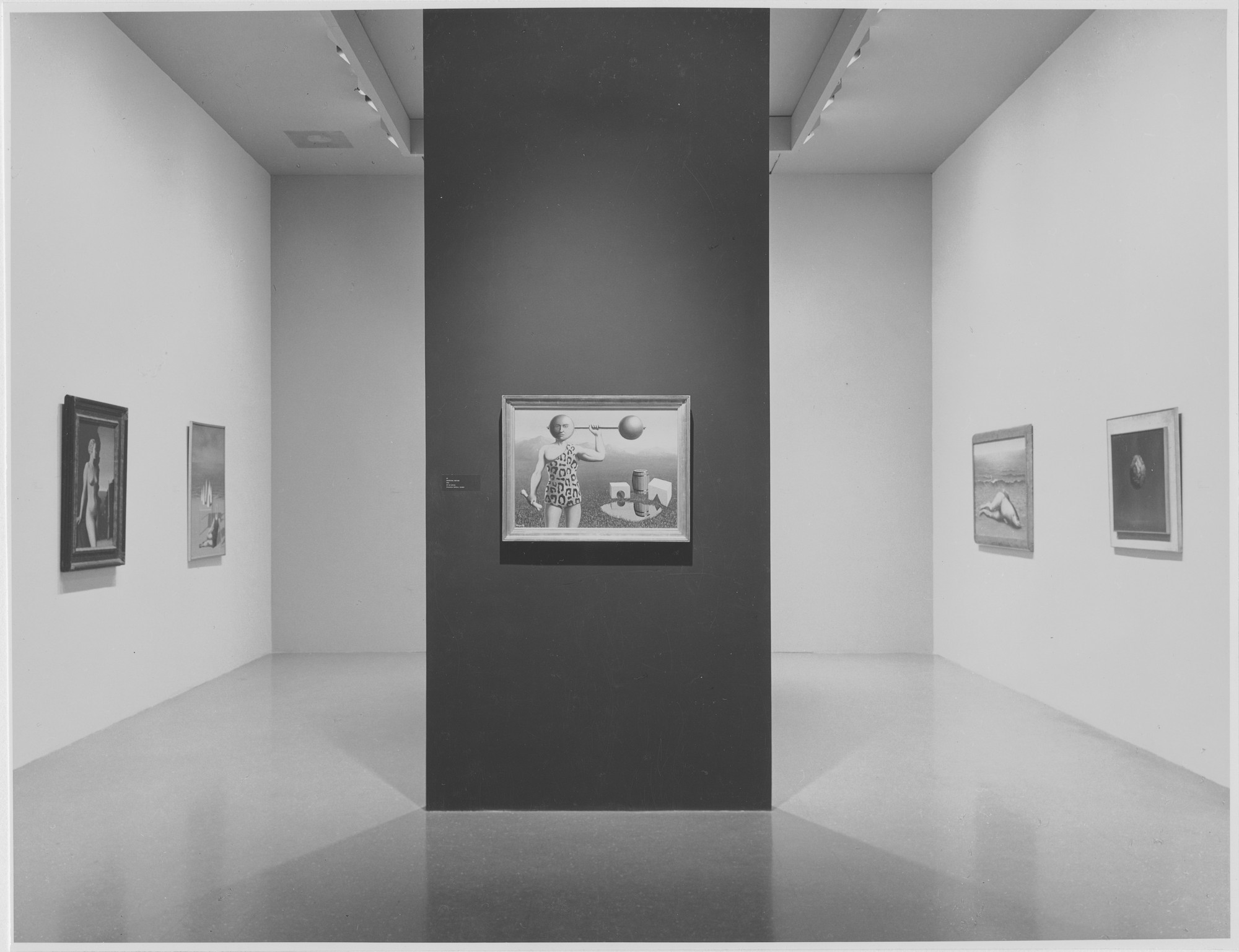 Installation view of the exhibition "René Magritte." MoMA