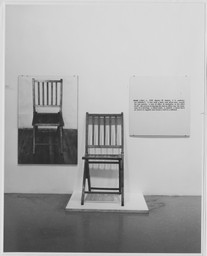 Joseph Kosuth. One and Three Chairs. 1965 | MoMA