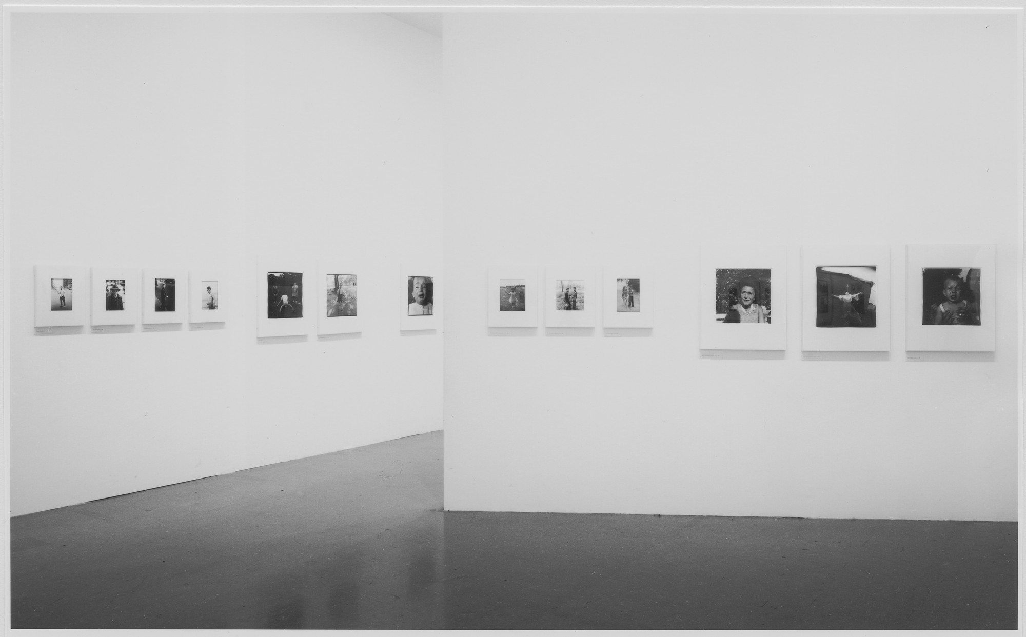 Installation view of the exhibition "Diane Arbus." MoMA