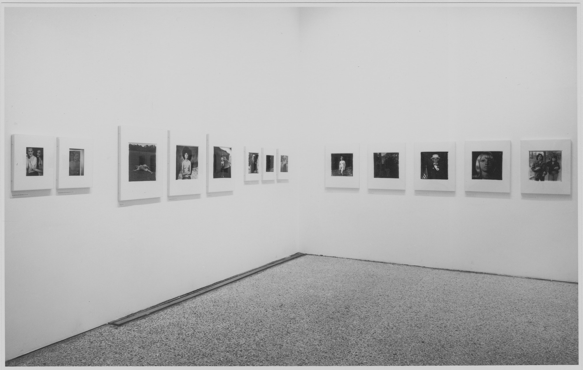 Installation view of the exhibition "Diane Arbus." MoMA