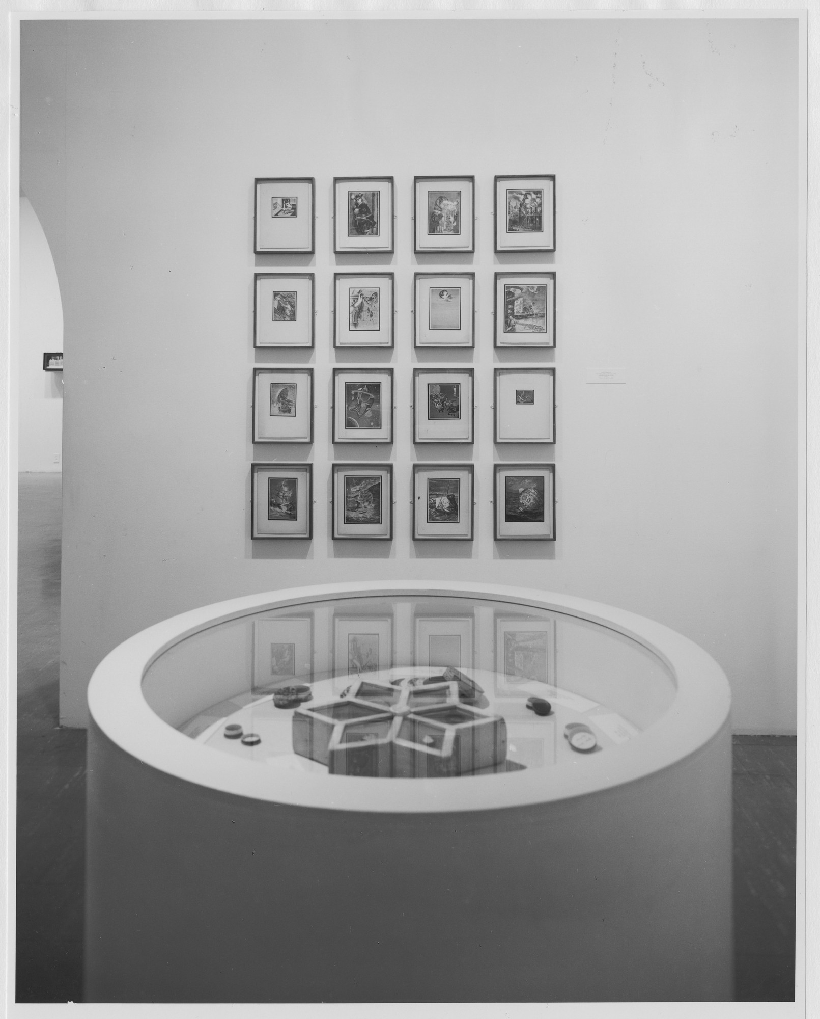 Installation view of the exhibition "Joseph Cornell" MoMA