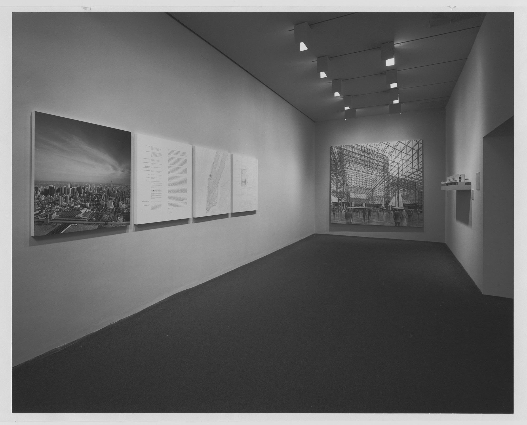 Installation view of the exhibition "New York City Exposition and