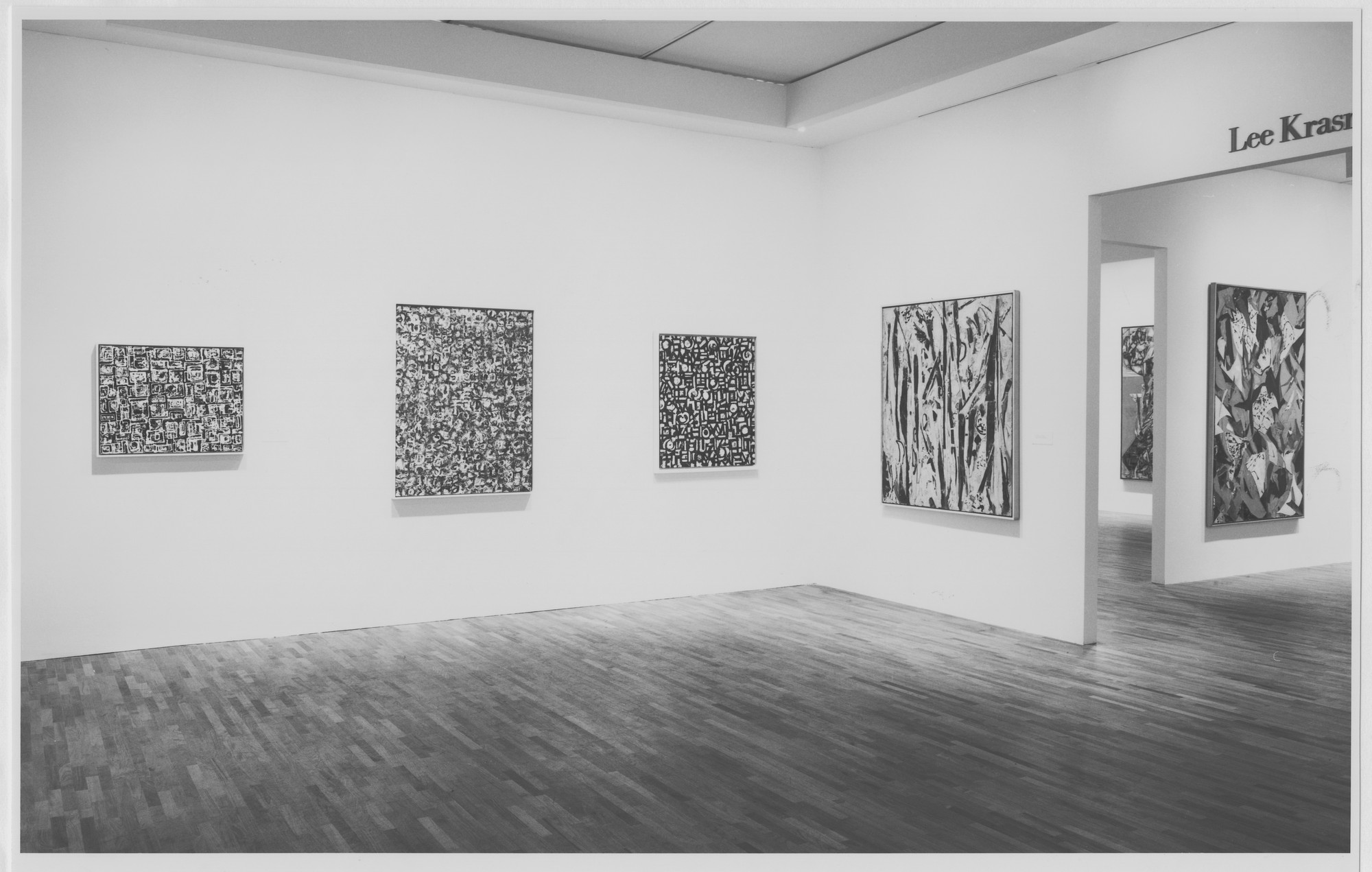 Installation view of the exhibition, "Lee Krasner A