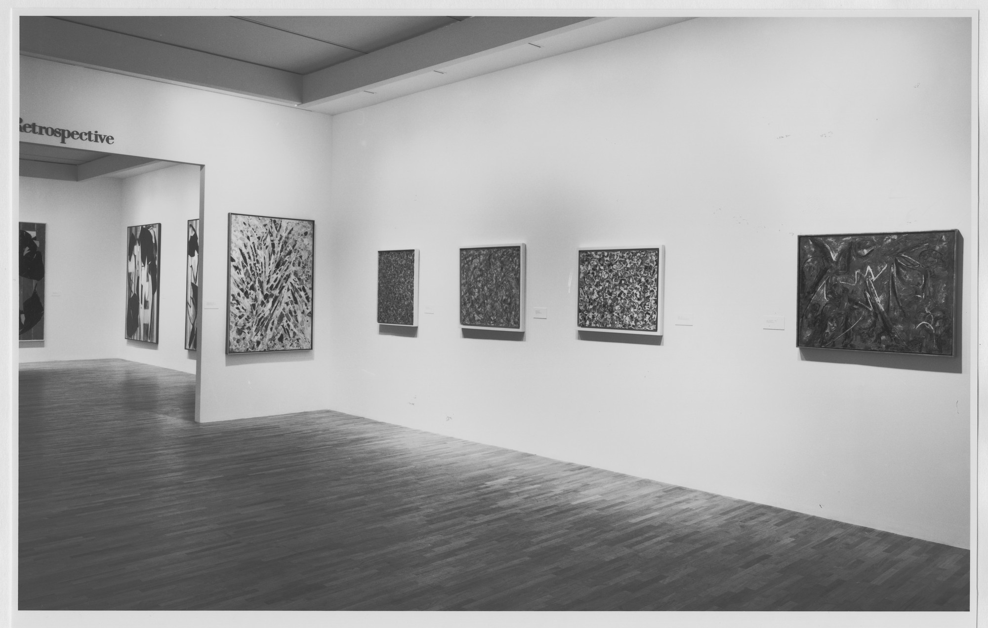 Installation view of the exhibition, "Lee Krasner A