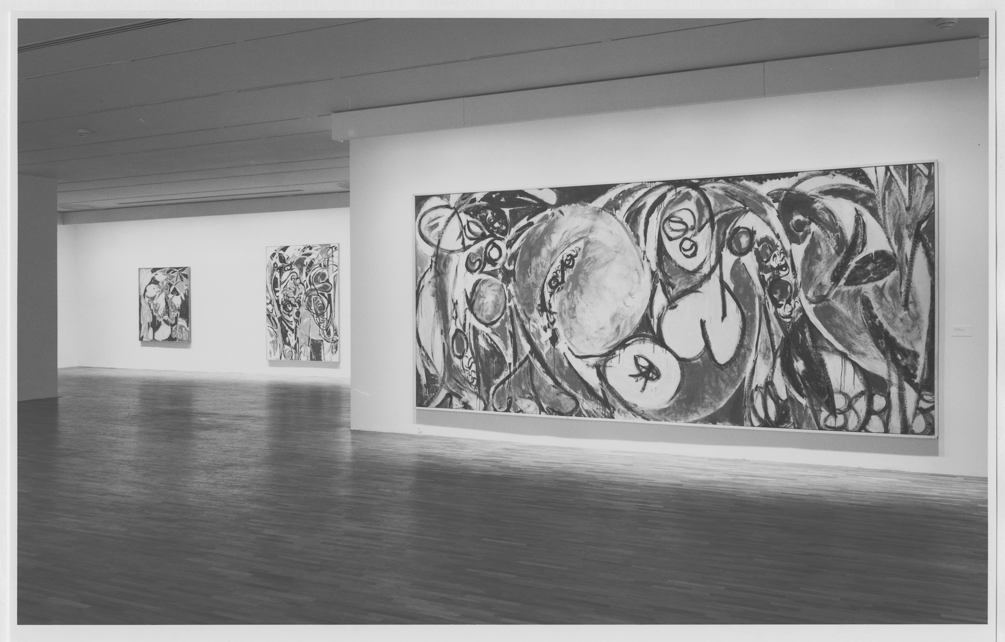 Installation view of the exhibition, "Lee Krasner A